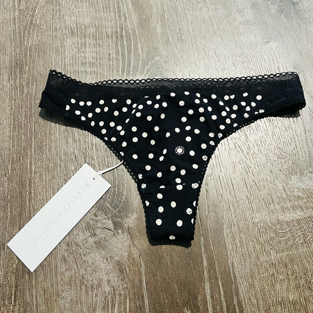 STELLA MCCARTNEY***Black Thong***Small $79 - Picture 2 of 5